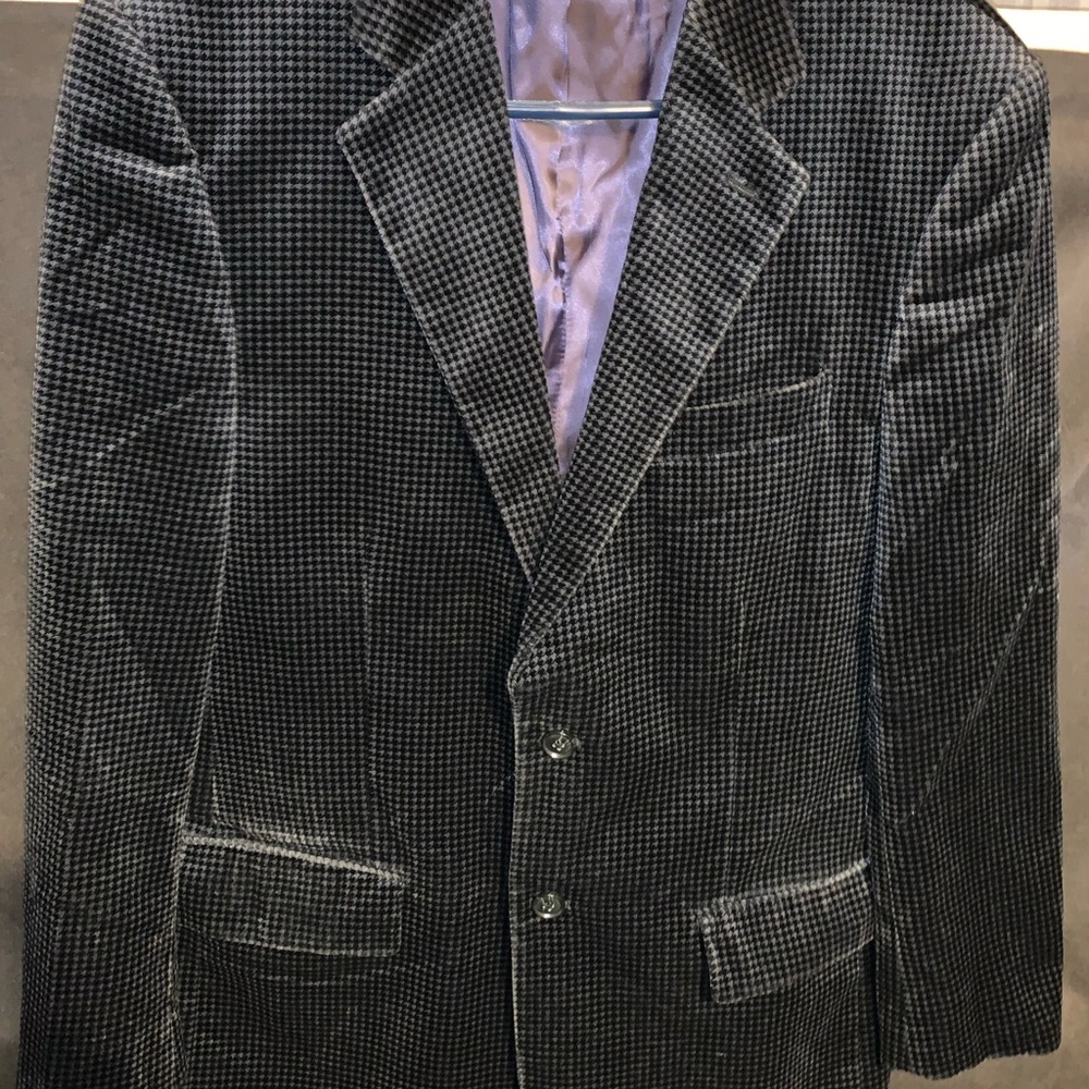 Paul Fredrick velvet sport jacket, satin lined